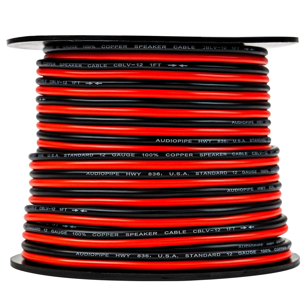 100FT 12AWG Speaker Cable (CBLV-12-100RBC) Audiopipe