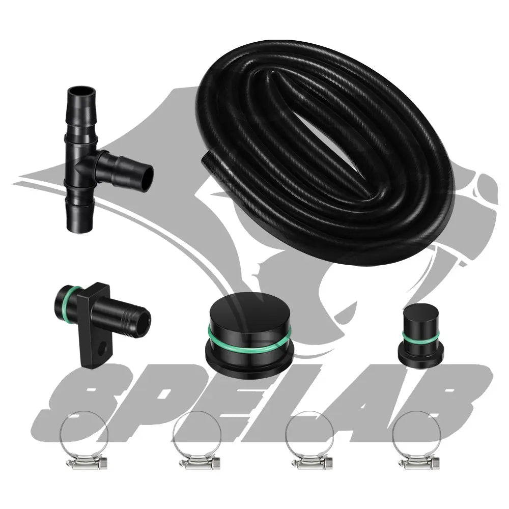2004-2010 Chevy 6.6L LLY LBZ LMM Duramax CCV Reroute Engine Ventilation Kit | SPELAB