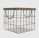 Patina Metal Basket KB Decor & More