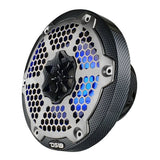 DS18 CF-65M 6.5" 2-Way 100W RMS LED RGB Coaxial Marine Speakers (Pair) DS18