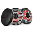 DS18 CF-65M 6.5" 2-Way 100W RMS LED RGB Coaxial Marine Speakers (Pair) DS18