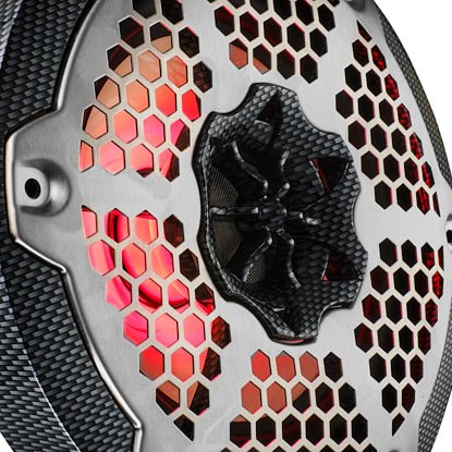 DS18 CF-65M 6.5" 2-Way 100W RMS LED RGB Coaxial Marine Speakers (Pair) DS18