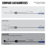 RUGGED Wired XL Single Seat Car Harness with Pre-Wired 2-Pin Rugged Handheld Radio Connector