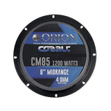 Orion CM85 8" 300W RMS Midrange Speakers (Pair) Orion