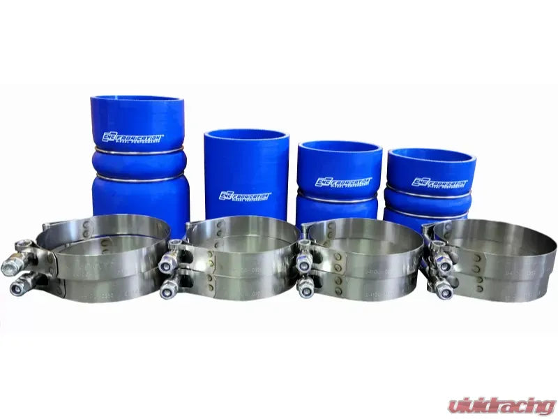 CNC Fabrication Charge Air Cooler Boot Kit Blue Ford F-Series 6.4L Powerstroke 2008-2010