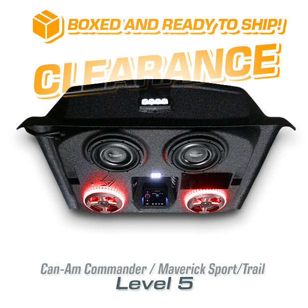 2021+ Can-Am Commander / 2019+ Maverick Sport / 2018+ Maverick Trail LEVEL 5 Stereo Top (2-Seat)