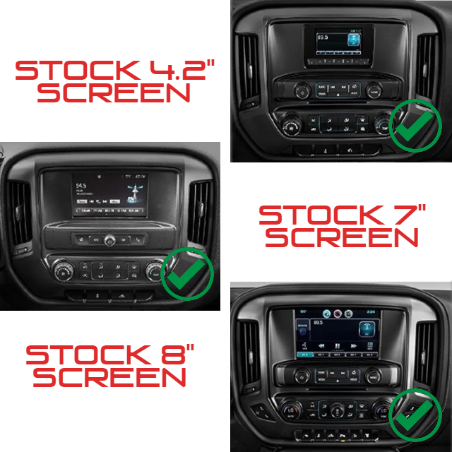 GMC Sierra 2014-2018 14.4" Workshop 12 Tesla-Style Screen Workshop 12