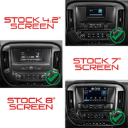 GMC Sierra 2014-2018 15.6" Workshop 12 Tesla-Style Screen Workshop 12