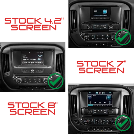GMC Sierra 2014-2018 15.6" Workshop 12 Tesla-Style Screen Workshop 12