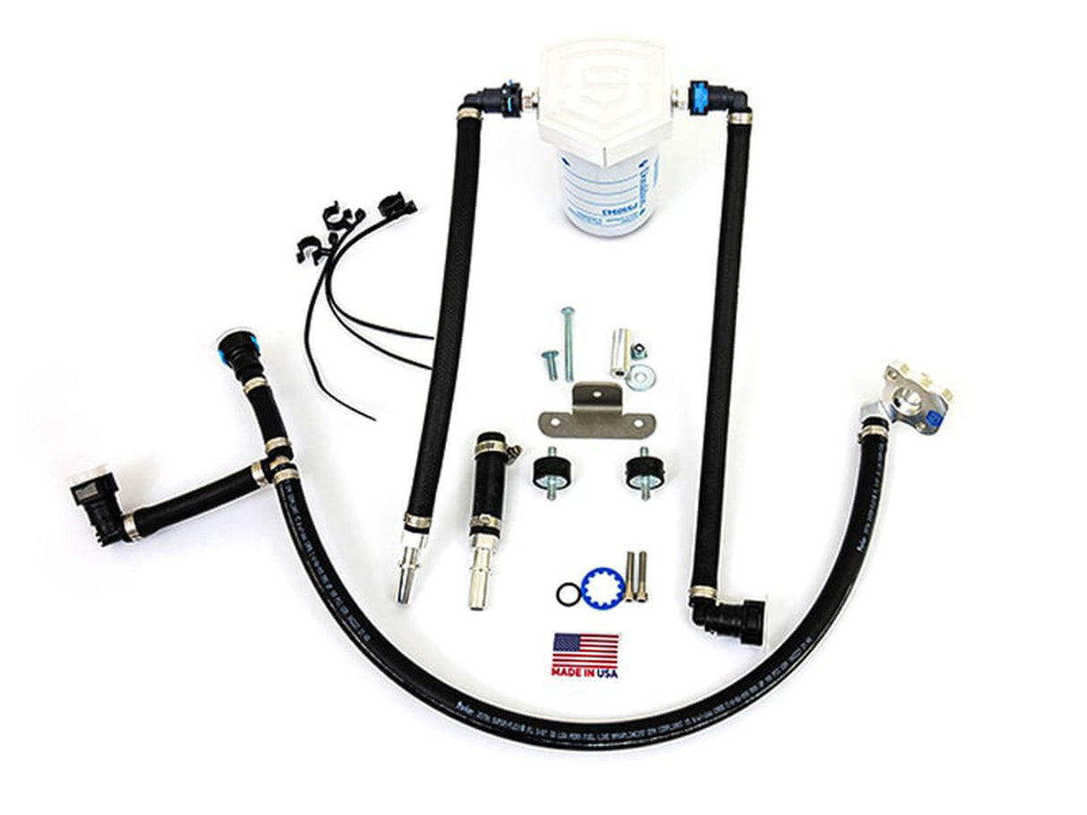S&S Diesel CP4-6.7F-BP-G2.1 Gen2 CP4.2 Bypass Kit with Return Filter Assembly, 2011-2024 Ford 6.7L Powerstroke S&S Diesel