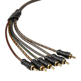 6Ft 6-Channel Interconnect Cable for Car Audio (CPP-MC6) Audiopipe