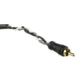 3' Competition Rated RCA Twisted Cable for Car Audio (CPP-TW3) Audiopipe