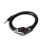 CRX-3.5-2RCA6FT-BK  | Stereo Sound Cable Comando Audio