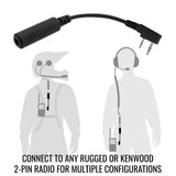 ENDURO Moto Kit -  Includes Helmet Kit and Compact Harness Cable
