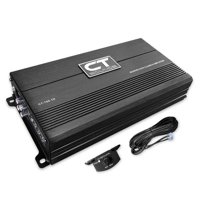 CT-700.1D // 700 Watts RMS Monoblock Car Amplifier CT Sounds