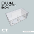 Dual 10 Inch Ported Subwoofer Box Design CT Sounds