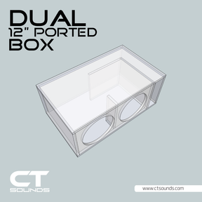 Dual 12 Inch Ported Subwoofer Box Design CT Sounds