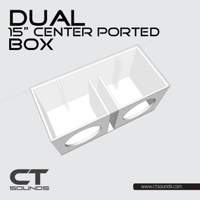 Dual 15 Inch Ported Subwoofer Box Design CT Sounds