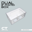 Dual 8 Inch Ported Subwoofer Box Design CT Sounds