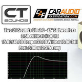 Dual 12 Inch Front Ported Subwoofer Box Design CT Sounds