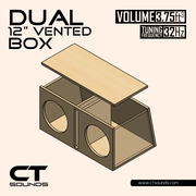Dual 12 Inch Vented Subwoofer Box Design CT Sounds