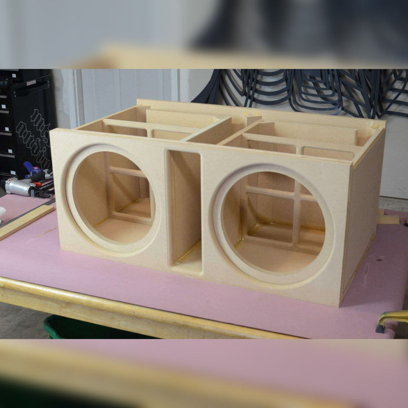 Dual 12 Inch Vented Subwoofer Box Design CT Sounds