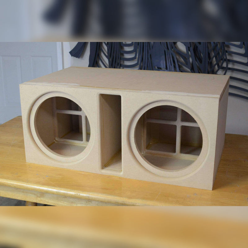 Dual 12 Inch Vented Subwoofer Box Design CT Sounds