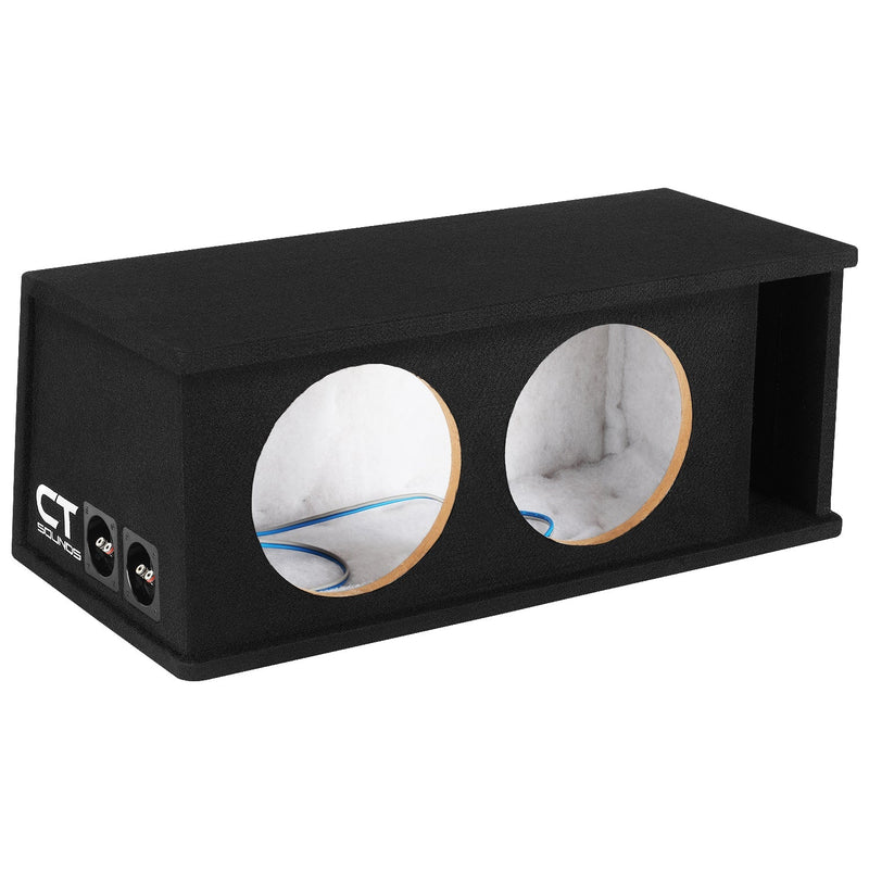 CT2X10 // Dual 10” Kerf Ported Universal Car Subwoofer Box CT Sounds