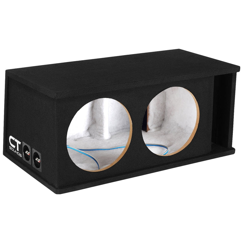 CT2X12 // Dual 12” Kerf Ported Universal Car Subwoofer Box CT Sounds