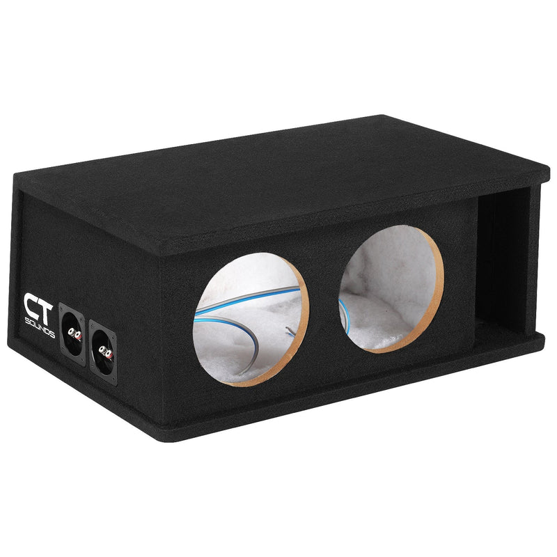 CT2X8 // Dual 8” Kerf Ported Universal Car Subwoofer Box CT Sounds
