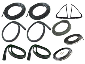 Precision Weatherstrip Kit w/Chrome Trim (1987-1991) Precision