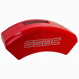 American Made Super Twin TK "Quick Change" 2-Piston Billet Aluminum Front Caliper Upgrade Kit W/Performance Pads. Red A186-1R