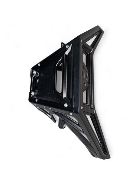 2017 to Current Can-Am X3 Maverick Machined Billet Front Winch Bumper (Black Anodize) www.elektricoffroad.com