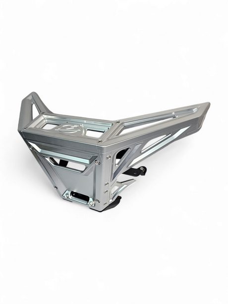 2017 to Current Can-Am X3 Maverick Machined Billet Front Winch Bumper (Clear Anodize) www.elektricoffroad.com