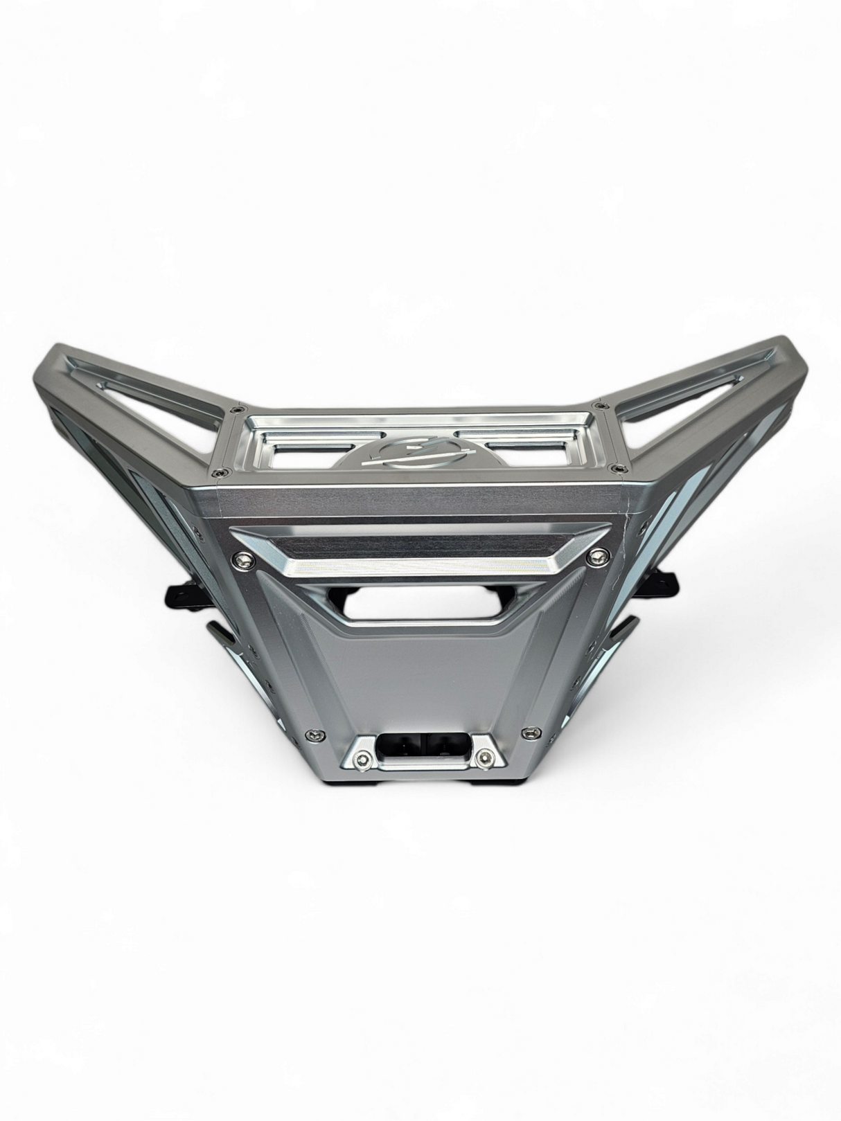 2017 to Current Can-Am X3 Maverick Machined Billet Front Winch Bumper (Clear Anodize) www.elektricoffroad.com