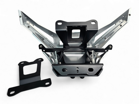 2017 to Current Can-Am X3 Maverick Machined Billet Front Winch Bumper (Clear Anodize) www.elektricoffroad.com