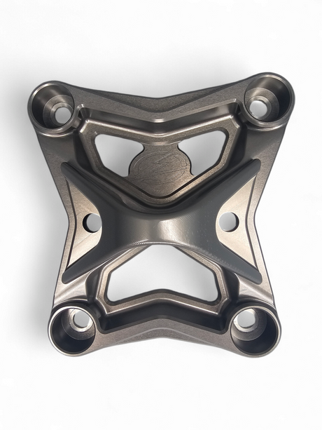 2017 to current Can Am X3 Maverick 6 bolt EOD XL Radius Rod Plate with Tow Hook Gun Metal www.elektricoffroad.com