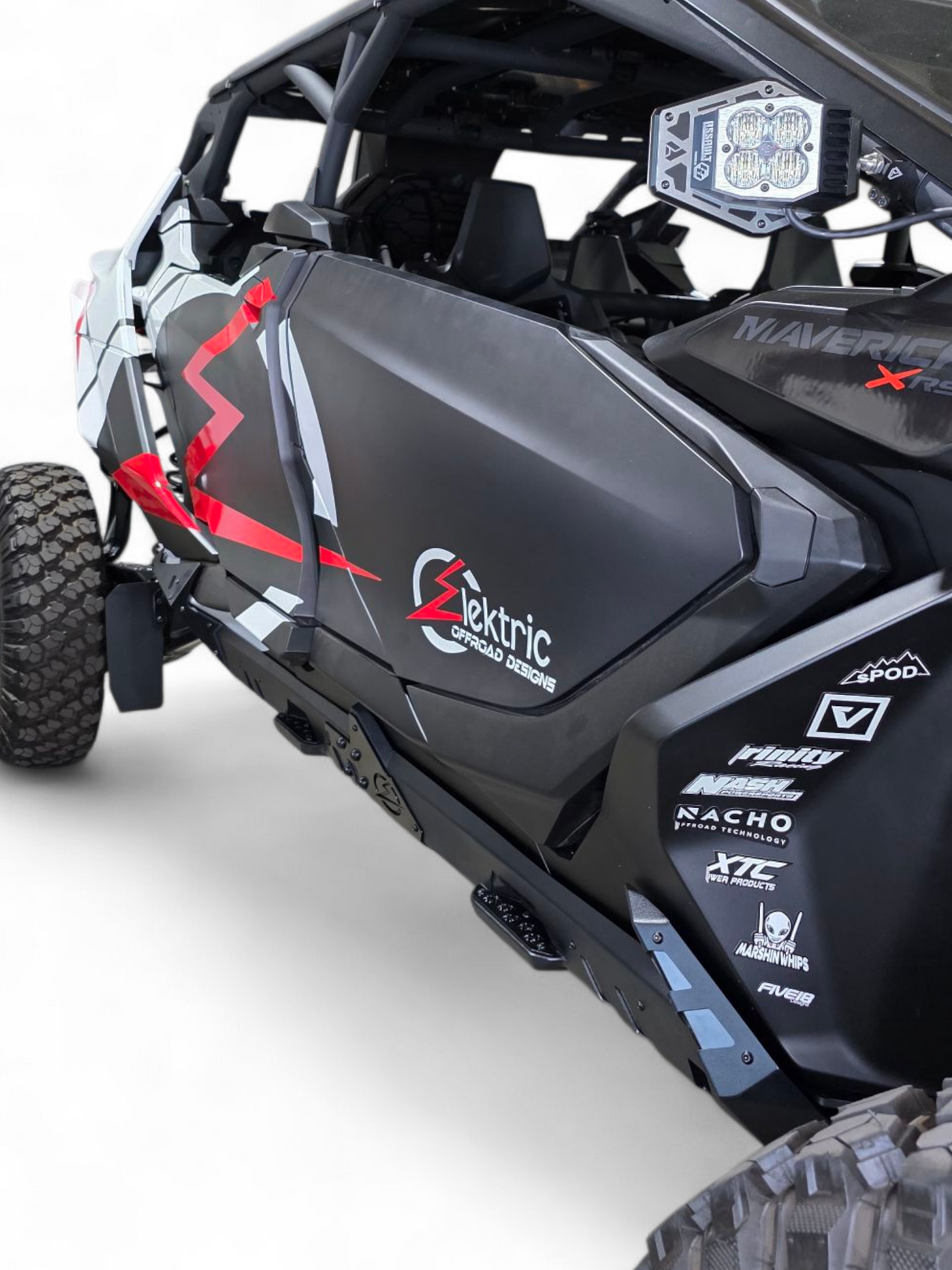 2024+ Can Am Maverick R Volt Rocker Steps 4 Seat www.elektricoffroad.com