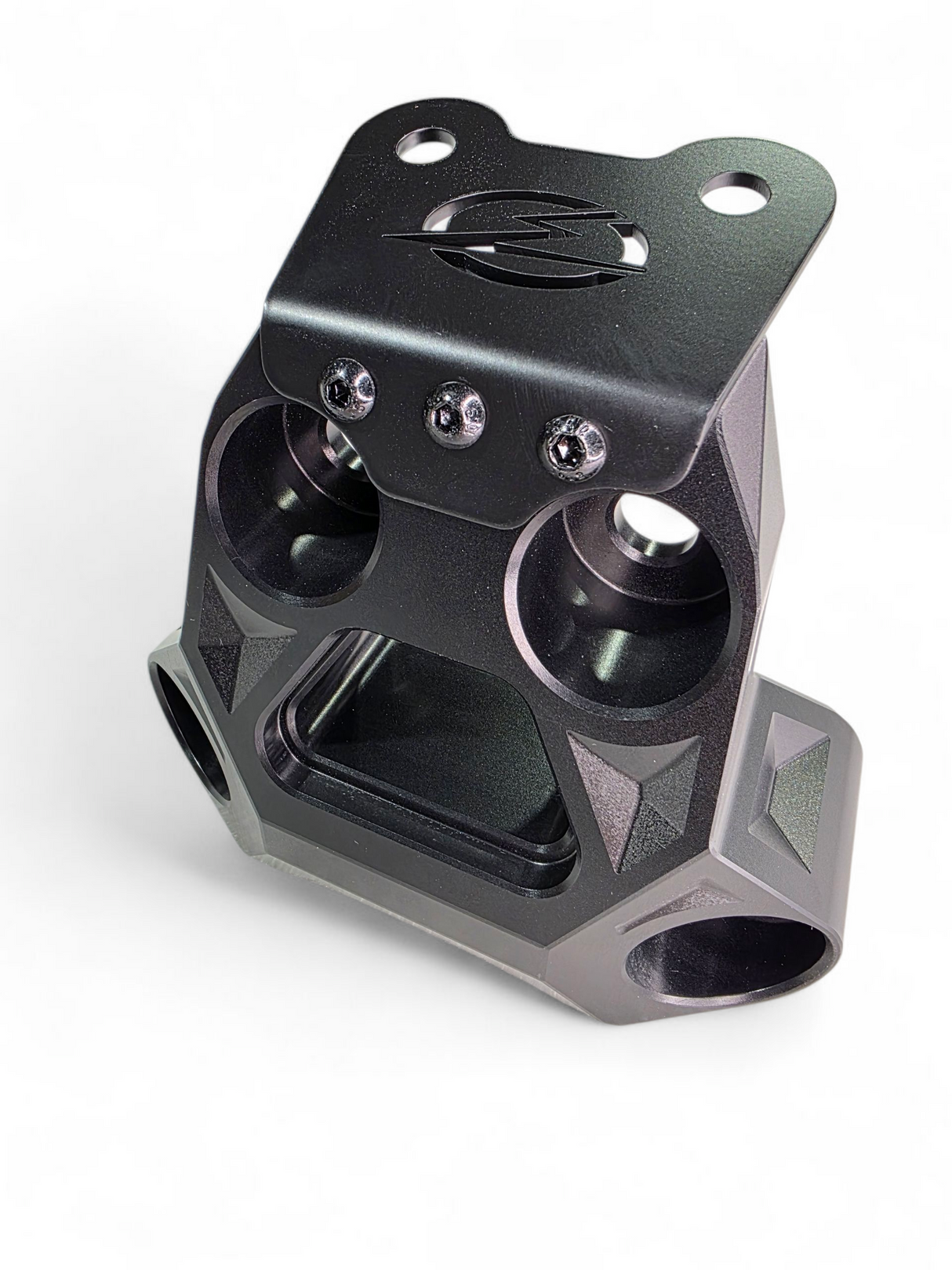 2024+ Can Am Maverick R Billet Radius Rod Plate (Black) www.elektricoffroad.com