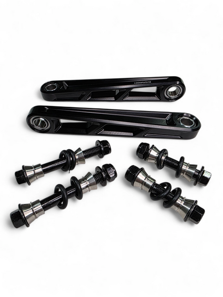 2024+ Can Am Maverick R Front Sway Bar Links Anodized Black www.elektricoffroad.com