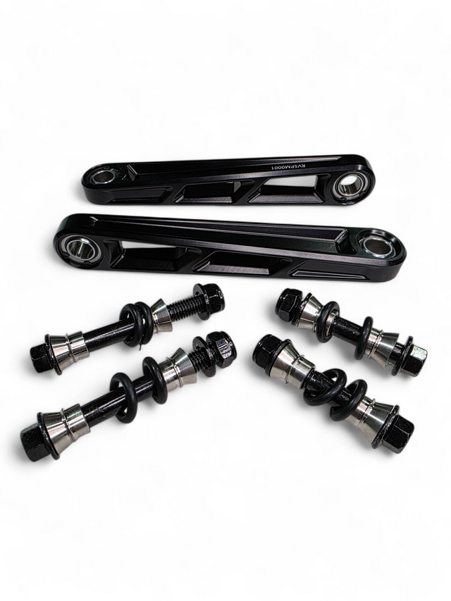 2024+ Can Am Maverick R Front Sway Bar Links Anodized Black www.elektricoffroad.com