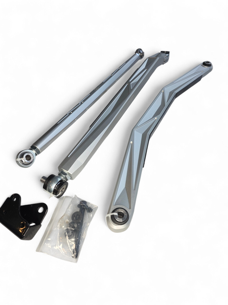 2024+ Can Am Maverick R High Clearance Adjustable Radius Rods (Anodized Clear) www.elektricoffroad.com