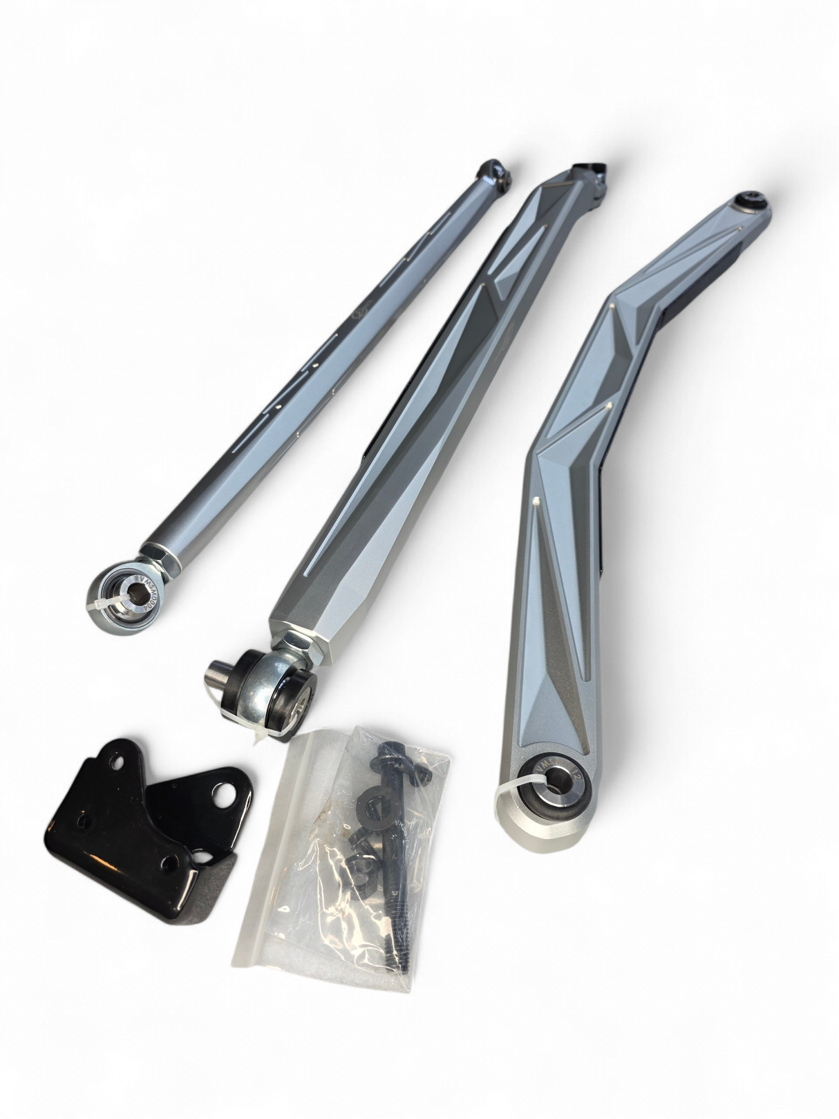2024+ Can Am Maverick R High Clearance Adjustable Radius Rods (Anodized Clear) www.elektricoffroad.com