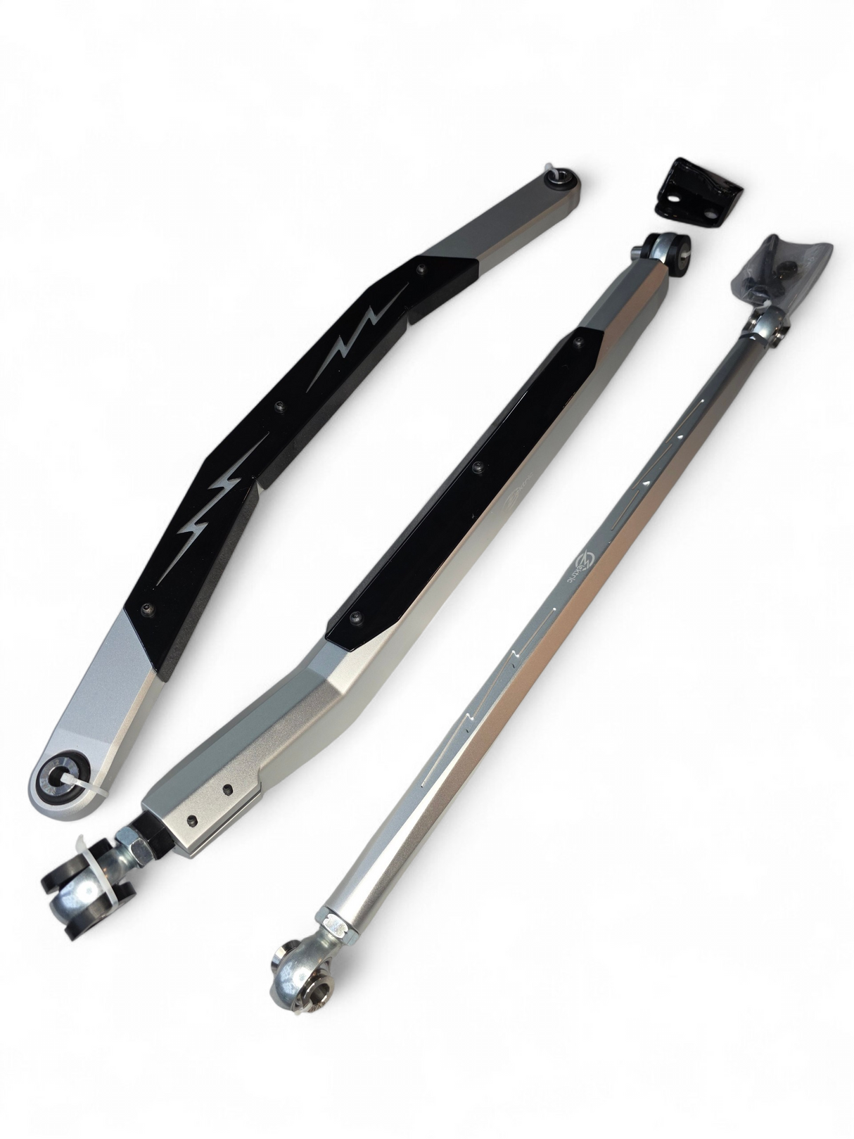 2024+ Can Am Maverick R High Clearance Adjustable Radius Rods (Anodized Clear) www.elektricoffroad.com