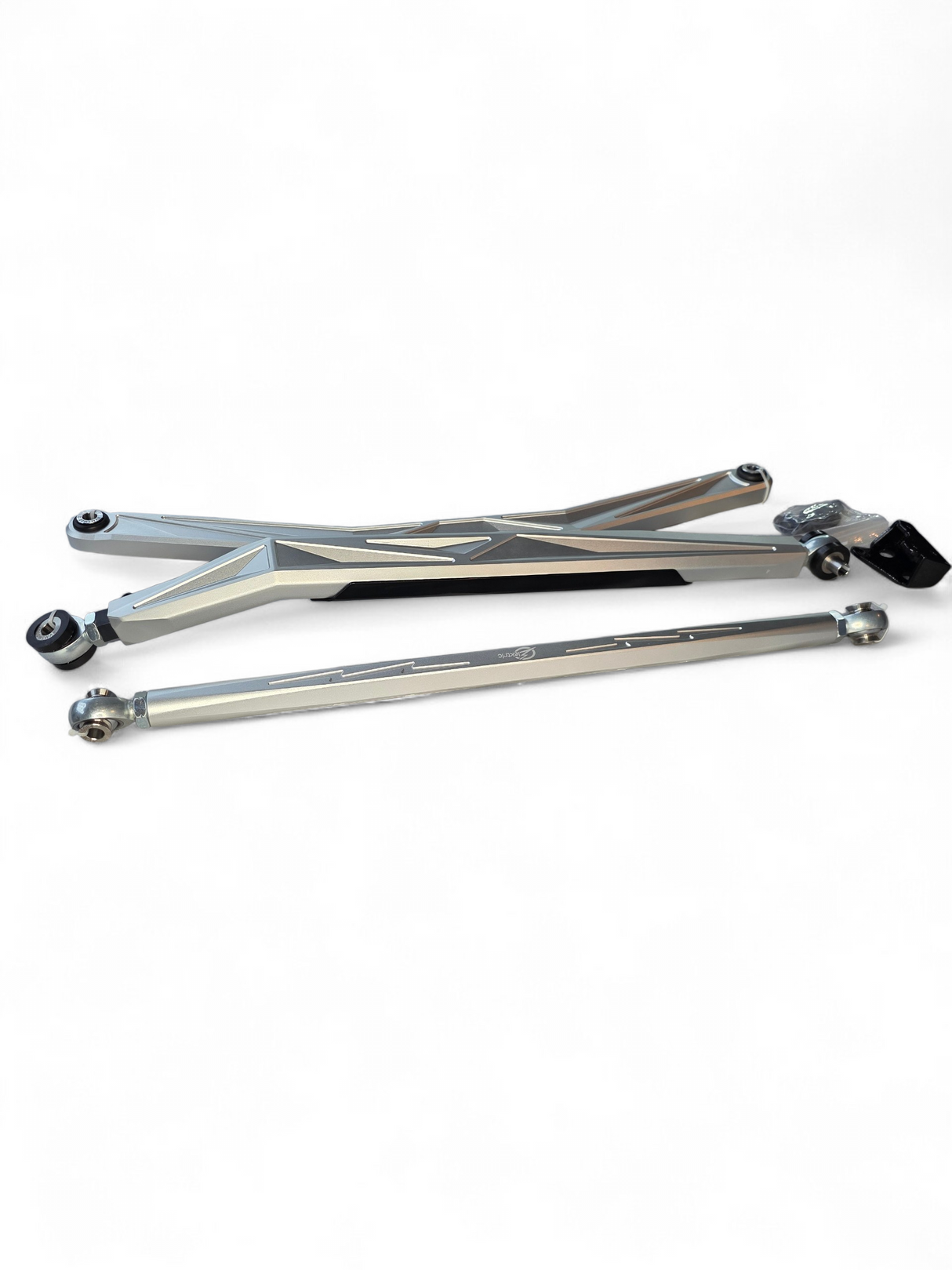 2024+ Can Am Maverick R High Clearance Adjustable Radius Rods (Anodized Clear) www.elektricoffroad.com