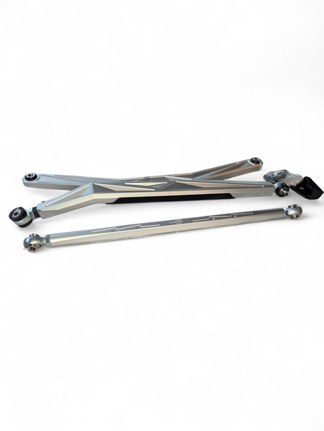 2024+ Can Am Maverick R High Clearance Adjustable Radius Rods (Anodized Clear) www.elektricoffroad.com