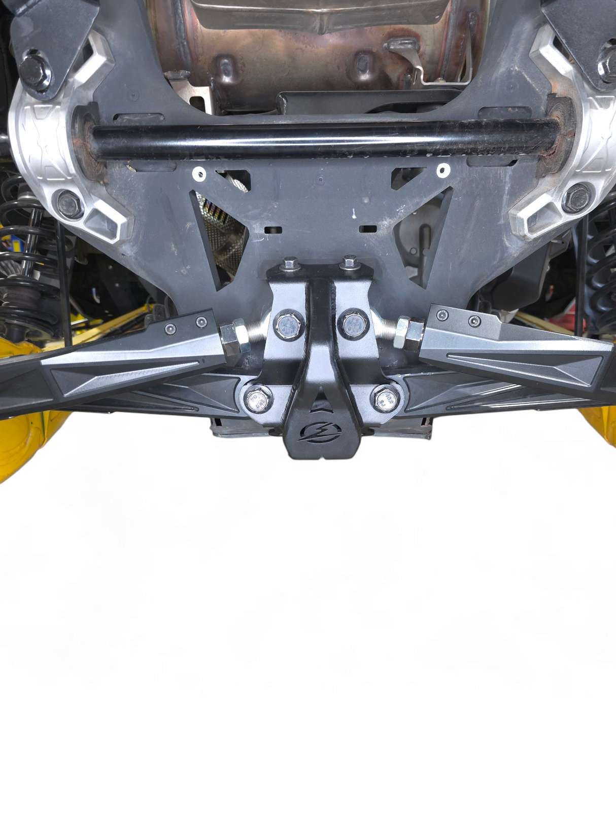 2024-26 Can Am Maverick R Sheet Metal Radius Rod Plate (2 Seat) Does not fit RC Models www.elektricoffroad.com
