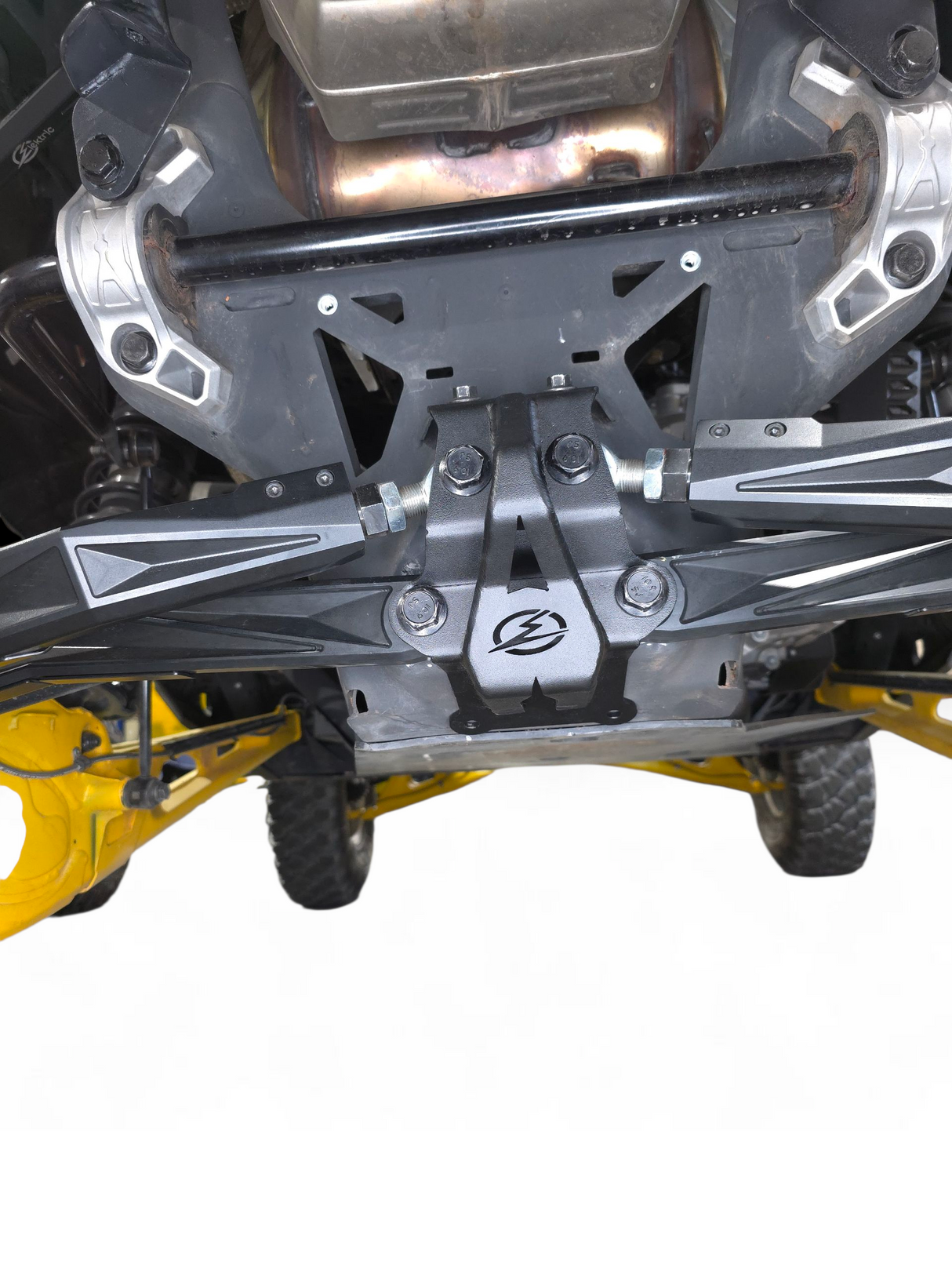 2024-26 Can Am Maverick R Sheet Metal Radius Rod Plate (2 Seat) Does not fit RC Models www.elektricoffroad.com