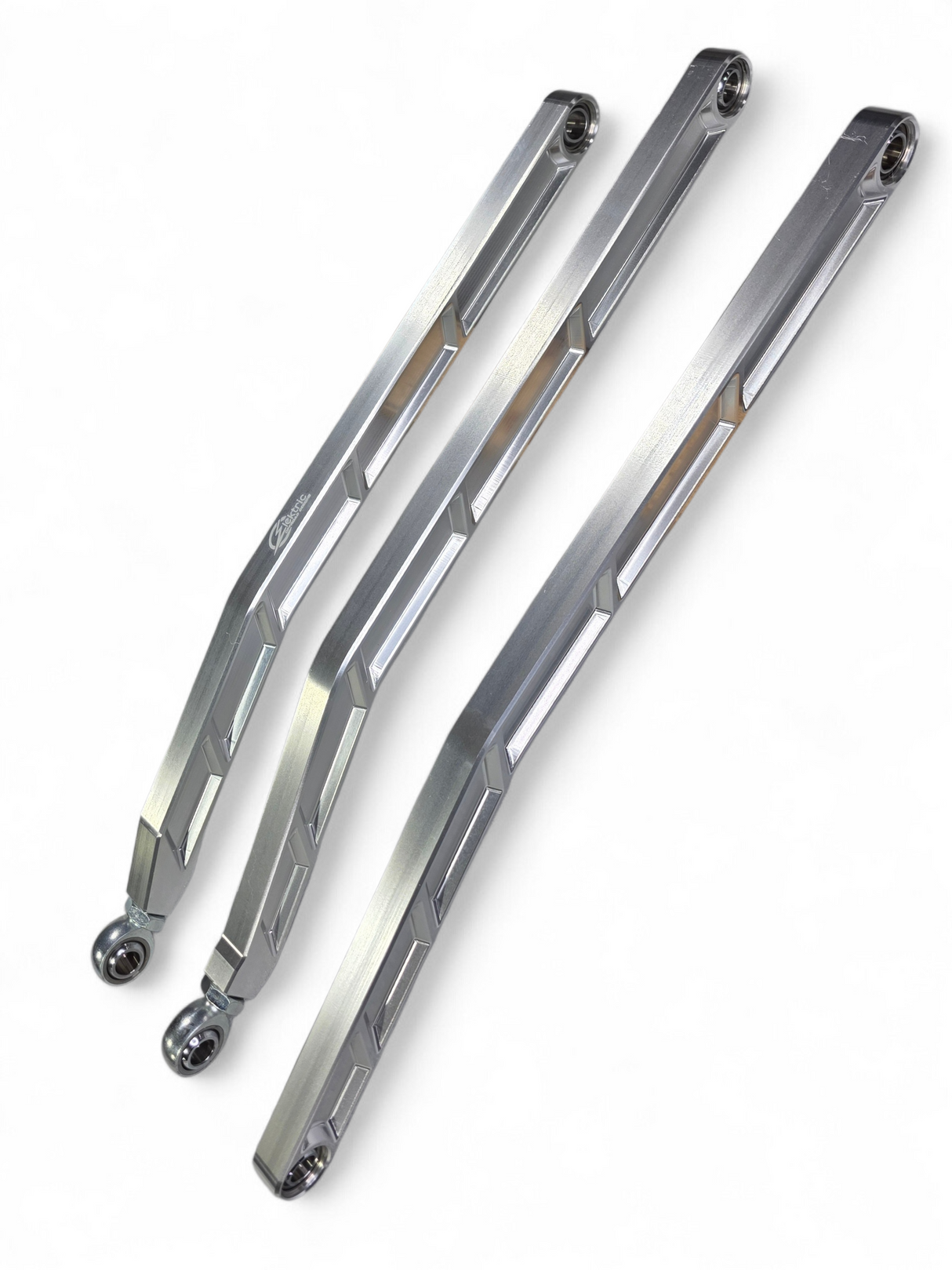 2017+ Can Am X3 Maverick Volt Billet Radius Rods Anodized Clear (RS 72" Model Only) www.elektricoffroad.com