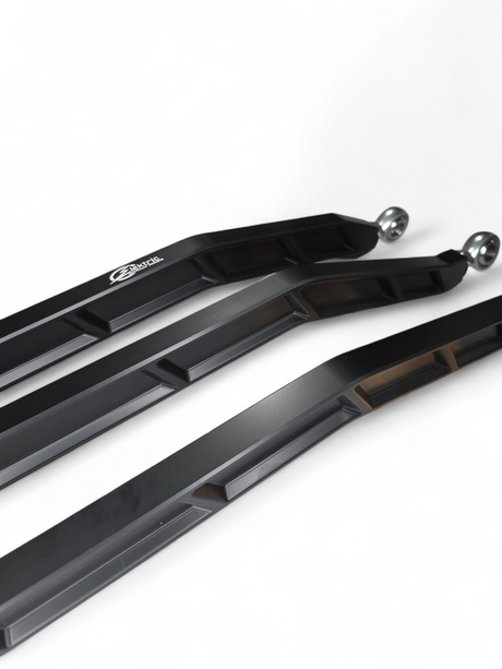 2017+ Can Am X3 Maverick Volt Billet Radius Rods Anodized Black (RS 72" Model Only) www.elektricoffroad.com
